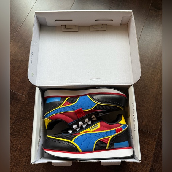 Puma limited 50 edition Smiley world child shoes size 12C Unisex - Picture 12 of 13